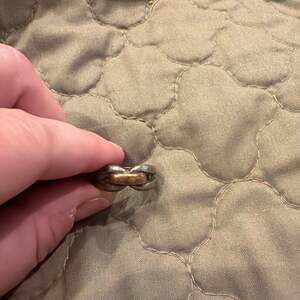 James Avery Retired Enduring Bond Ring Sterling Silver & 14k Yellow Gold